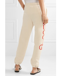Gucci Printed Cotton Terry Track Pants