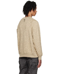 Billionaire Boys Club Beige All Over Print Sweatshirt