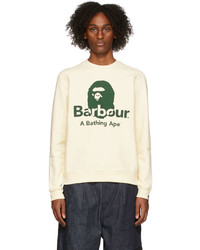 BAPE Beige Barbour Edition Sweatshirt