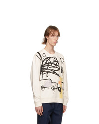 Coach 1941 Beige Basquiat Edition Untitled Car Crash 1980 Sweatshirt