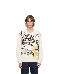 Coach 1941 Beige Basquiat Edition Untitled Car Crash 1980 Sweatshirt