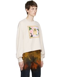 Eckhaus Latta Beige Printed Sweatshirt