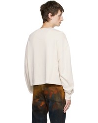 Eckhaus Latta Beige Printed Sweatshirt