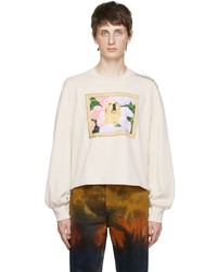 Eckhaus Latta Beige Printed Sweatshirt