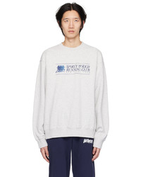 Sporty & Rich Gray 94 Running Club Sweatshirt