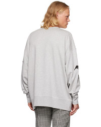 Alexander McQueen Gray Printed Sweatshirt
