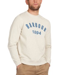 Barbour John Logo Applique Crewneck Sweater
