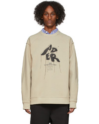 Ader Error Khaki Sculpture Logo Sweatshirt