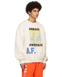 Heron Preston Off White Cotton Sweatshirt