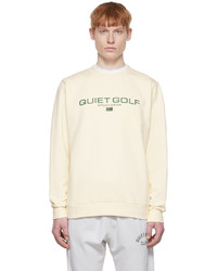 Quiet Golf Off White Cotton Sweatshirt