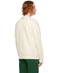 Lacoste Off White Croc Sweatshirt