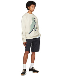 Ps By Paul Smith Off White Dino Sweatshirt