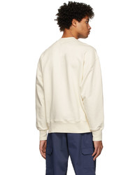 MSGM Off White Felpa Sweatshirt