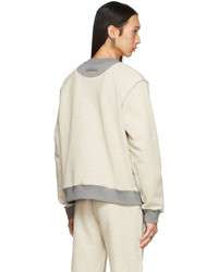 Jean Paul Gaultier Off White Grey Inside Out Sweatshirt
