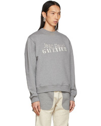 Jean Paul Gaultier Off White Grey Inside Out Sweatshirt