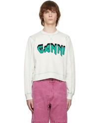 Ganni Off White Isoli Rock Sweatshirt