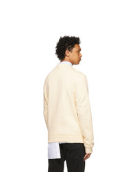 Lanvin Off White Logo Applied Sweatshirt