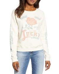 Lucky Brand Rose Sweatshirt