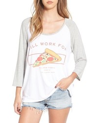 The Laundry Room Will Work For Pizza Graphic Baseball Tee