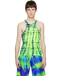 AGR Green Blue Graphic Tank Top