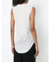 Raquel Allegra Printed Sleeveless T Shirt