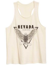 H&M Tank Top With Printed Design