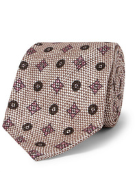 Rubinacci 8cm Cotton And Silk Blend Jacquard Tie