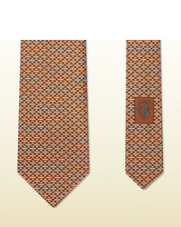 Gucci Patterned Woven Silk Tie
