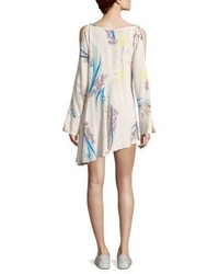Free People Clear Skies Cold Shoulder Floral Printed Tunic