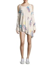 Free People Clear Skies Cold Shoulder Floral Printed Tunic