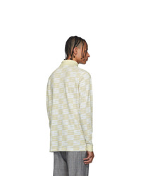 Sss World Corp White And Beige Logo Turtleneck