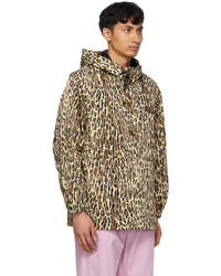 Wacko Maria Beige Leopard Anorak Jacket
