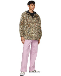 Wacko Maria Beige Leopard Anorak Jacket