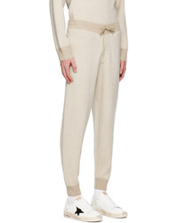 Theory Beige White Alcos Lounge Pants