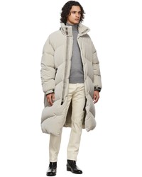 Tom Ford Grey Long Down Puffer