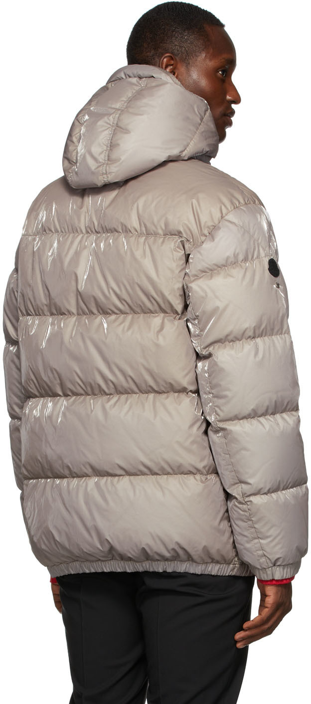 Moncler grey puffer sale jacket