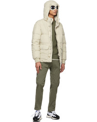 C.P. Company Off White Down Flatt Goggle Jacket