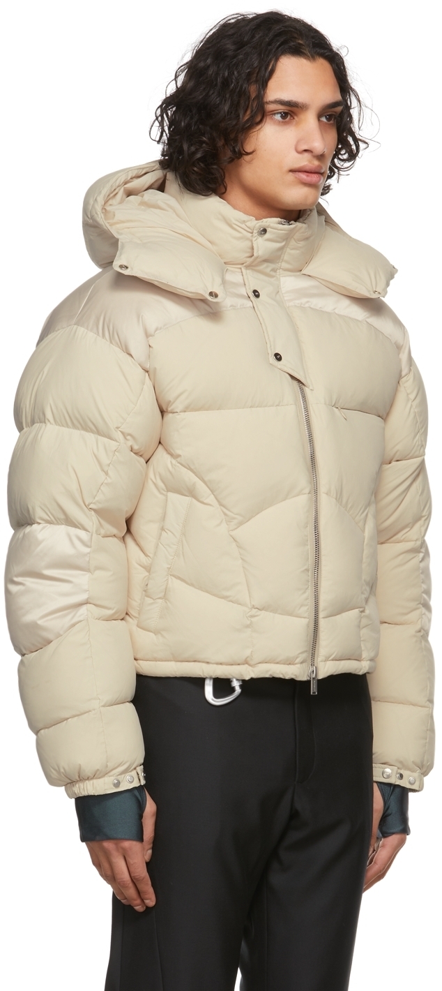 Heliot Emil Off White Down Jacket, $1,245 | SSENSE | Lookastic