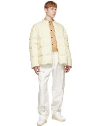 Jil Sander Off White Polyester Down Jacket