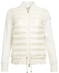 Moncler Maglia Quilted Down Front Tricot Bomber