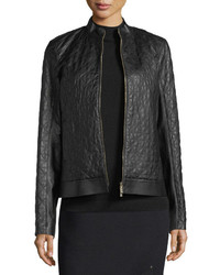 Lafayette 148 New York Becks Quilted Leather Moto Jacket