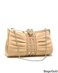 Dasein Cut Out Pleated Evening Clutch