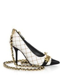 Moschino Quilted Faux Leather Shoe Crossbody Bag