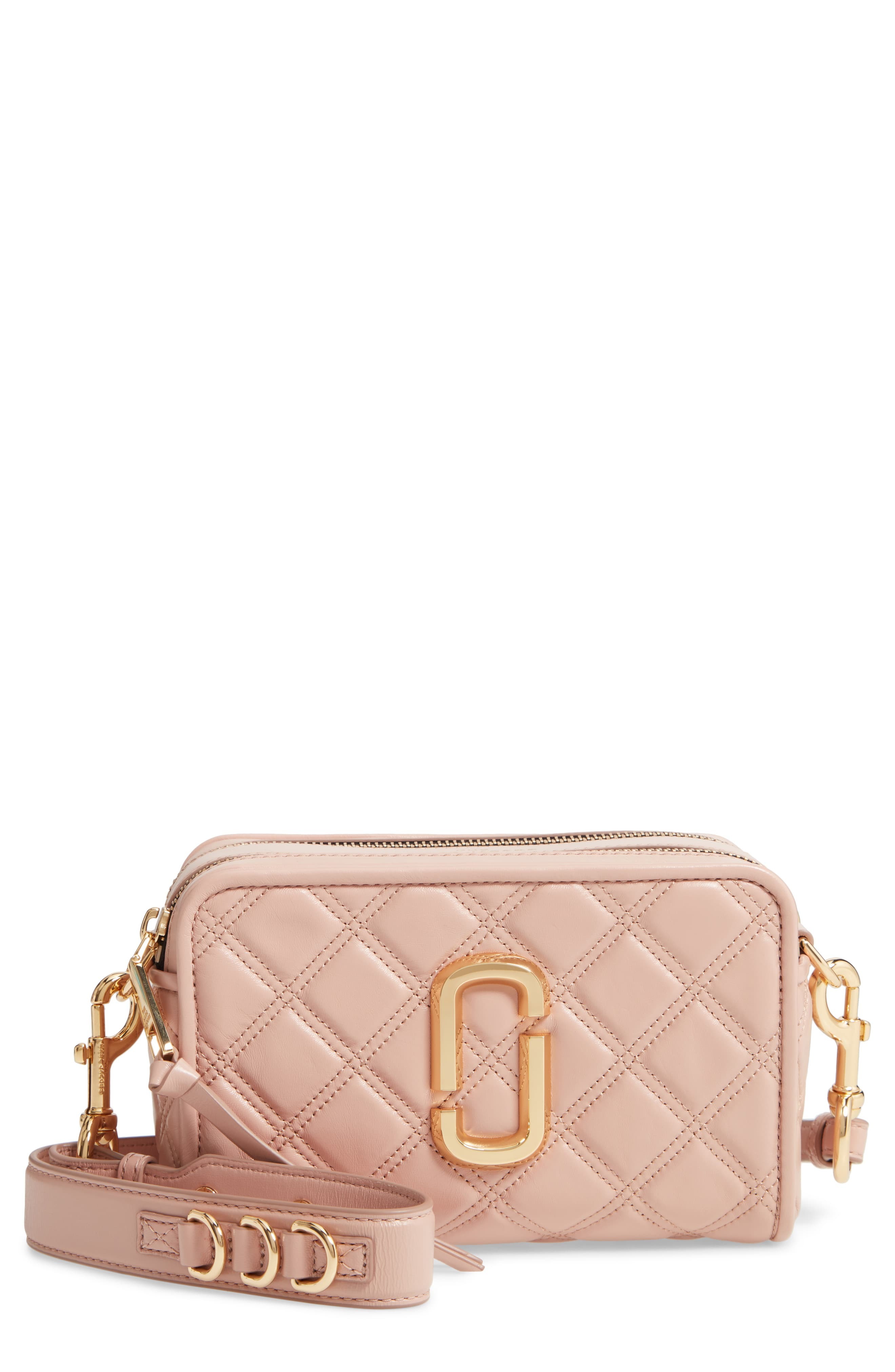 Marc Jacobs The Quilted Softshot 21 Crossbody Bag in Metallic