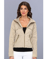 Beige Quilted Outerwear
