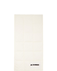 Jil Sander Off White Down Quilted Scarf