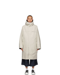 Y-3 Beige Bonded Racer Trench Coat