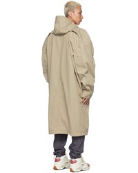 Y/Project Beige Draped Shoulder Coat
