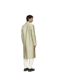 Jil Sander Khaki Tailored Coat