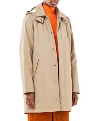 Rains Waterproof Mac Coat With Removable Hood